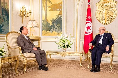 How old was Essebsi when he was elected president?