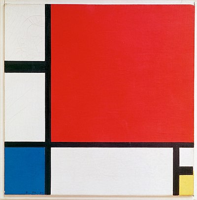 What is the'pure plastic art' that Mondrian talked about?