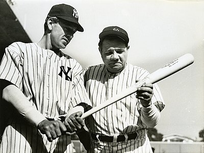 How many times did Babe Ruth lead the American League in home runs?