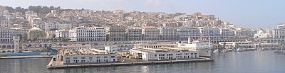 What is the area occupied by Algiers?