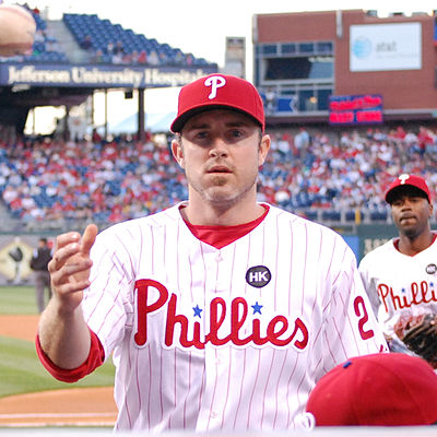 How are Chase Utley's leadership qualities most often displayed?