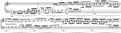 Did Pachelbel compose both for small and large ensembles?