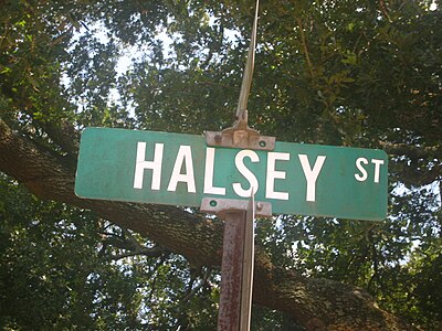 What year did Halsey become commander of the South Pacific Area?