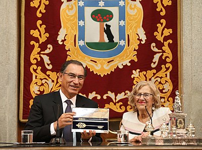 How long did President Merino stay in office after Vizcarra's impeachment?