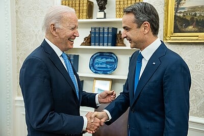 In what year did Mitsotakis first become Prime Minister?