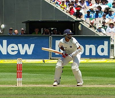 What unique record does Dravid hold in his Test career?