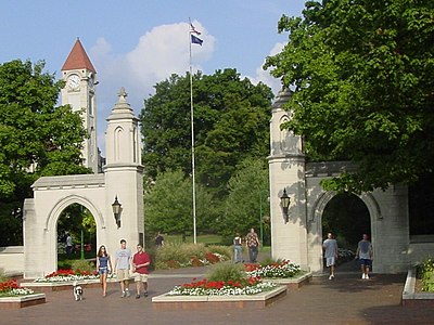 Which university is located in Bloomington, Indiana?