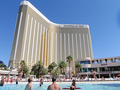 What is the name of the second hotel tower at Mandalay Bay?