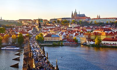 Which of the following is included in Prague's list of properties?[br](Select 2 answers)