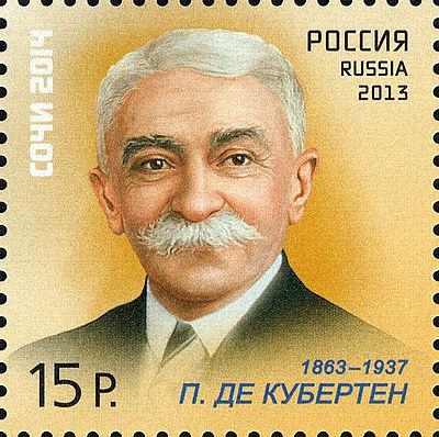 In which year did Pierre de Coubertin become the president of the International Olympic Committee?