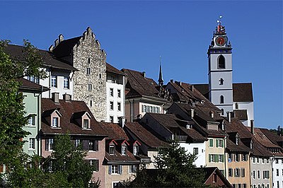 What is the name of Aarau's main railway station?