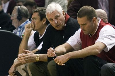 From which year to which year was Bob Knight the head coach of the Indiana Hoosiers?