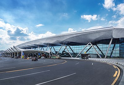 What does "Baiyun" mean in the name of Guangzhou Baiyun International Airport?