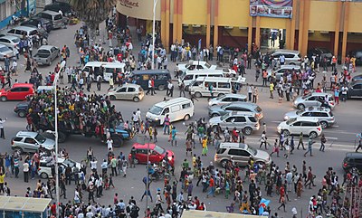What is Kinshasa's rank among Africa's largest metropolitan areas?