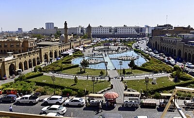 What is the ancient heart of the city of Erbil known as?