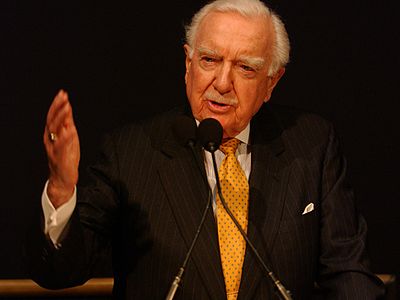 When did Cronkite receive the Presidential Medal of Freedom?