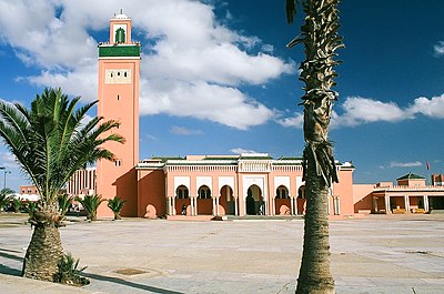 In which year did Spain designate Laayoune as the capital of the Spanish Sahara?