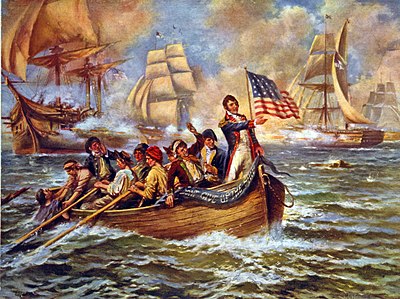 What was the name of Perry's ship in the Battle of Lake Erie?