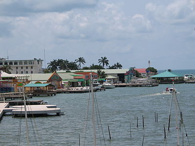 What is the name of the highway that Belize City is located on?
