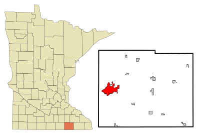 What is the county seat of Mower County, Minnesota?