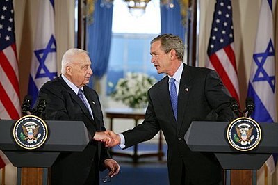 Which party did Ariel Sharon join after retiring from the military?