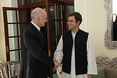 Who succeeded Rahul Gandhi as the president of the Indian National Congress?