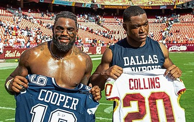 What jersey number did Cooper wear with the Raiders?