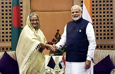 In which events did Sheikh Hasina participate?