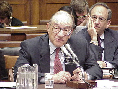 Who served as the Federal Reserve chairman before Alan Greenspan?