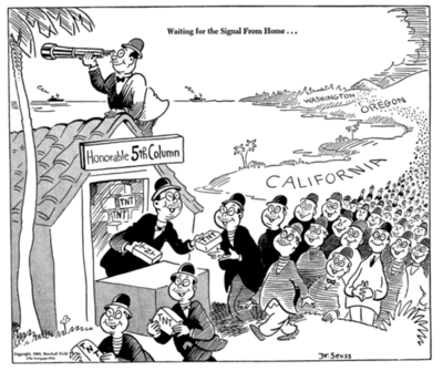 For which newspaper did Dr. Seuss work as a political cartoonist?