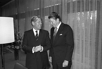 How many times was Helmut Schmidt re-elected as Chancellor?