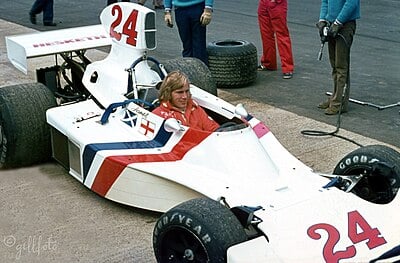 What was James Hunt's first racing team in Formula One?