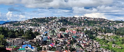 What is the area covered by Kohima municipality?