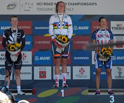 Apart from road cycling, which other cycling discipline did Ellen van Dijk participate in until 2012?