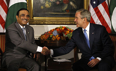 Who succeeded Asif Ali Zardari as the President of Pakistan?