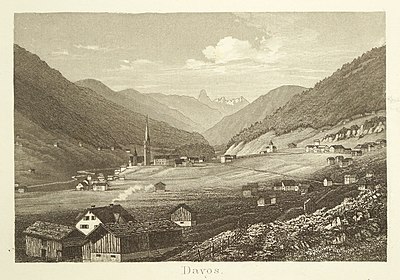 What is the name of the famous novel set in Davos?