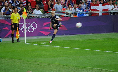 Megan Rapinoe is known for scoring a goal directly from a corner at the Olympic Games. How many times has she done this?