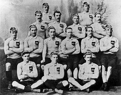 Against which team did the Wallabies play their first test match in 1899?