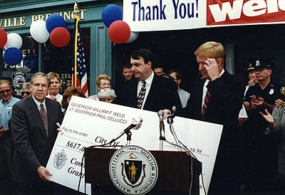 Between what years did Bill Weld serve as Governor of Massachusetts?