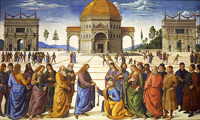 Can we find examples of Perugino's work marked by clarity and calm functionality?