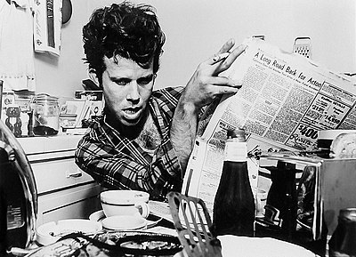 Which instrument did Tom Waits learn to play as a child?