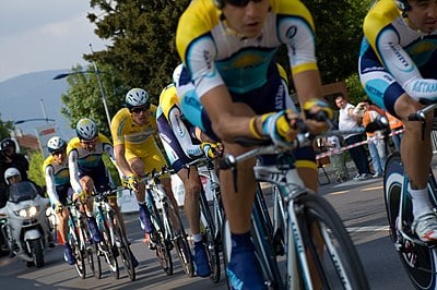Who was the Kazakh rider involved in a major doping scandal in 2007?