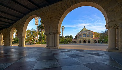 Which fields of work was Stanford University active in? [br](Select 2 answers)
