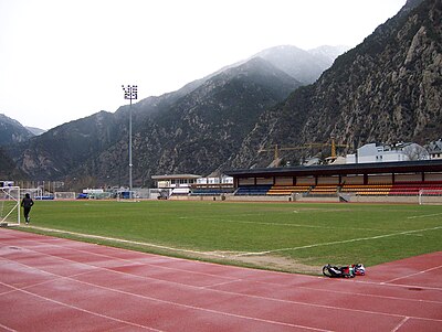 In which year did Andorra play its first official football match?