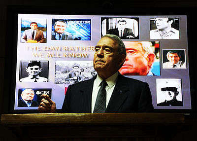 Dan Rather interviewed what type of guests on "The Big Interview"?
