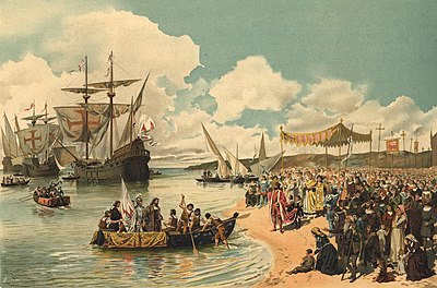 What was the name of the Indian city where Vasco da Gama first landed?