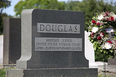 In what year did Douglas retire from the Supreme Court?