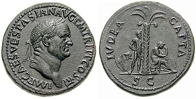 During which conflict did Vespasian subjugate Judaea?