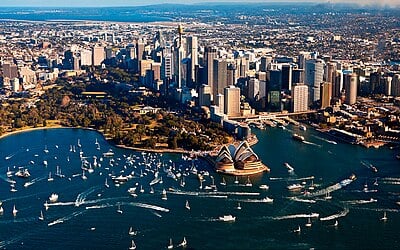 Which natural feature is Sydney Harbour part of?