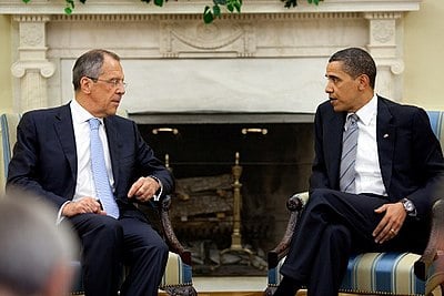 Which international crisis did Lavrov notably deal with?